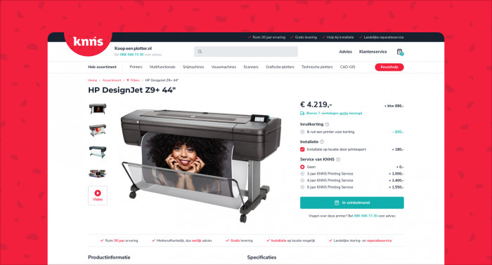 Nieuwe website voor Koopeenplotter.nl