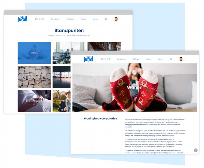 Website JOVD - Adecon Webdesign