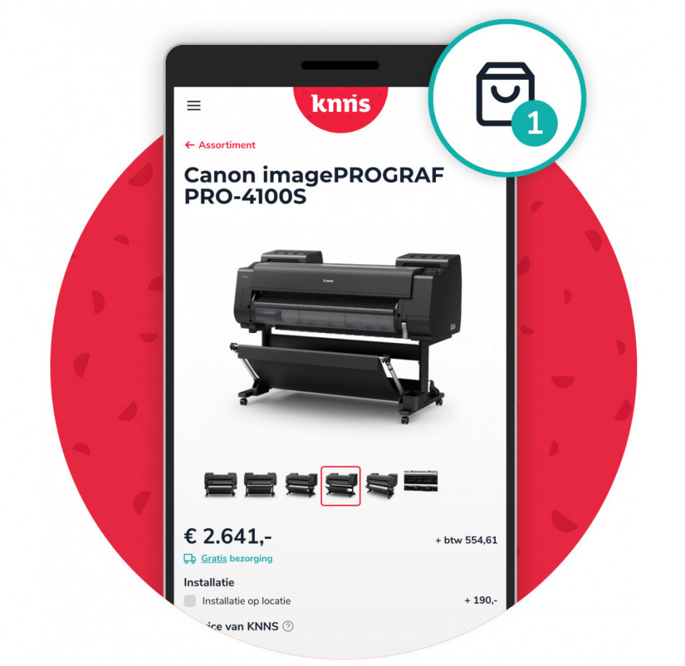 Koopeenplotter.nl mobiel shop