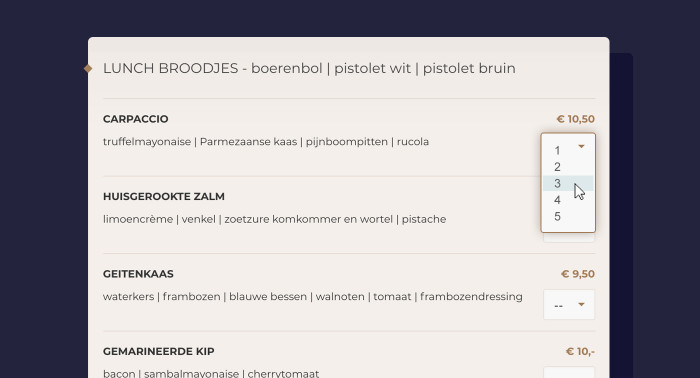 Take-away bestelmodule voor De Twee Linden