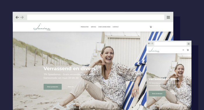 Online winkelen op Janinemode.nl mogelijk gemaakt