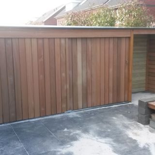 Hardhouten Tuinkast 70 x 290 cm
