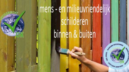 Buitenverf en Binnenverf (Verf voor in de tuin en in de woning, Außenlackierung, exterior paint)