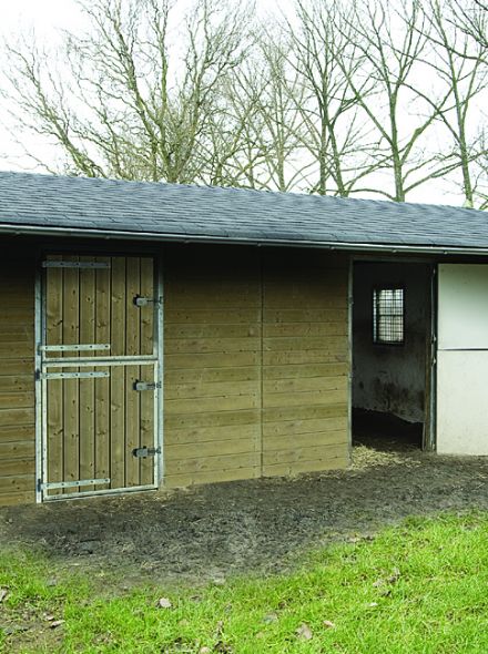 Paardenstal 6 x 3 + voorluifel 1.5 meter (De Koekoek)