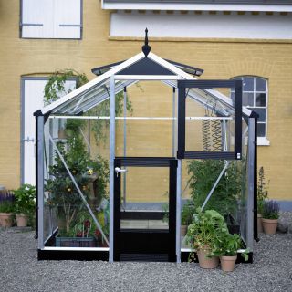 Hobbykas COMPACT 50 blank aluminium (Tuinkas met tuindersglas)