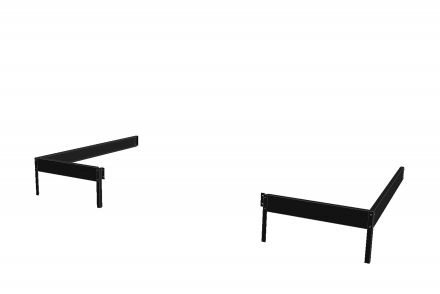 FUNDERING JULIANA VERANDA 129, zwart gecoat