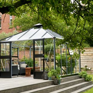 Tuinkamer Oase Blank aluminium (Royal Well Oase)