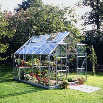 Hobbykas MAGNUM 108, blank aluminium (Tuinkas met tuindersglas)