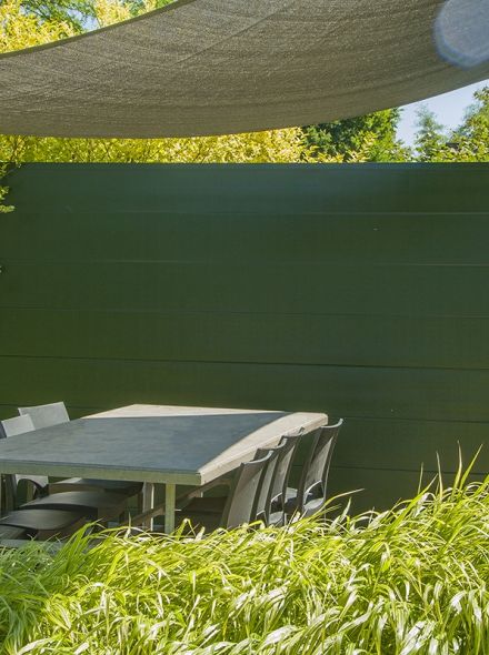 Tuinschutting 5 meter van EPS sandwichpanelen