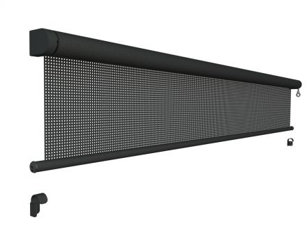 Oprolbaar windscherm breedte 201 t/m 250 cm x lengte 250 cm (Vento - Luxxout)