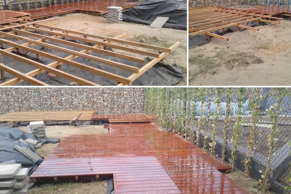 Wellness tuin in aanbouw