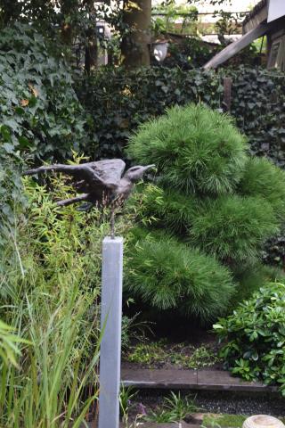 Strakke binnenstadstuin in Amsterdam Zuid met bestaande plantenbakken