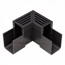 ACO Slimline hoekelement zwart aluminium (Easygarden 19007)