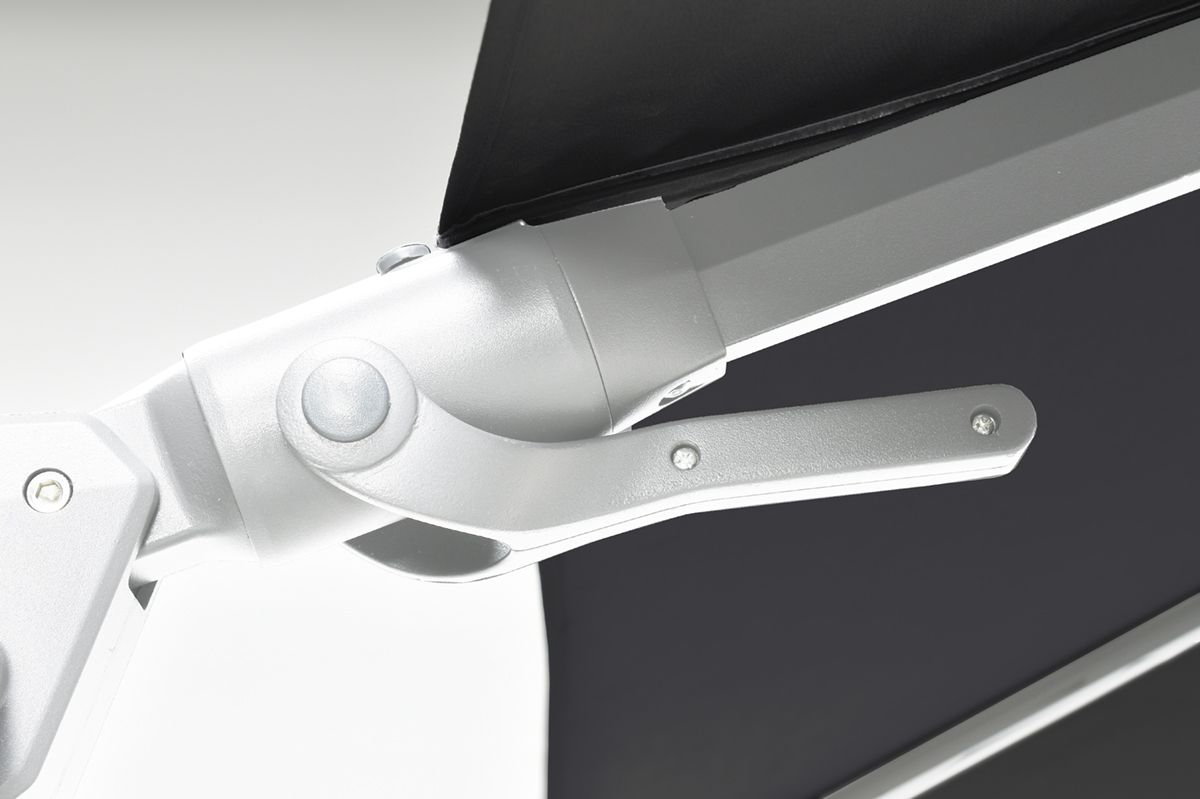 Hawaii parasol 300x300 cm (wit/zwart) De Tuinen van Appeltern