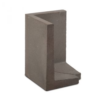 L-hoekelement 60x40x40cm grijs buitenzijde 45 graden - 6 stuks