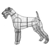 Airedale terrier 80 x 105 x 28 cm (Frame)