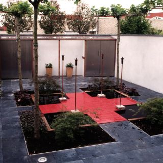 RVS Randafscheiding 20 cm x 300 cm hoog - ongeslepen