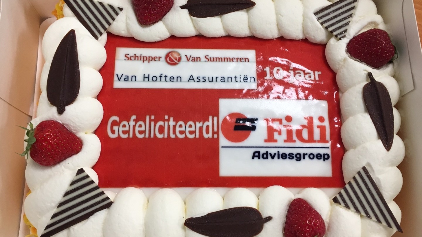 Op 5 juni 2017 vierden wij het 10-jarig jubileum van Fidi Adviesgroep.