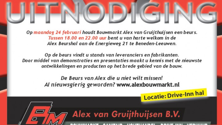 Bouwbeurs bij Alex van Gruijthuijsen