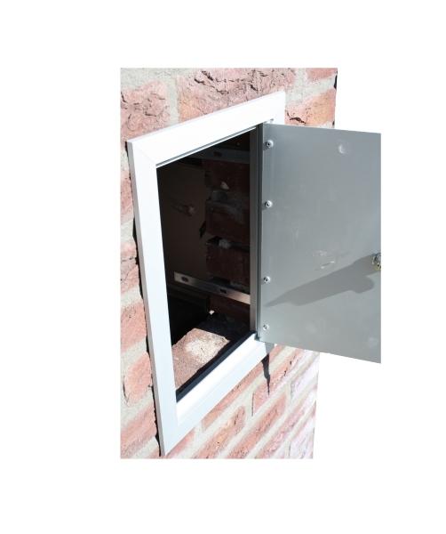 Inbouwdeur aluminium Large Zilvergrijs