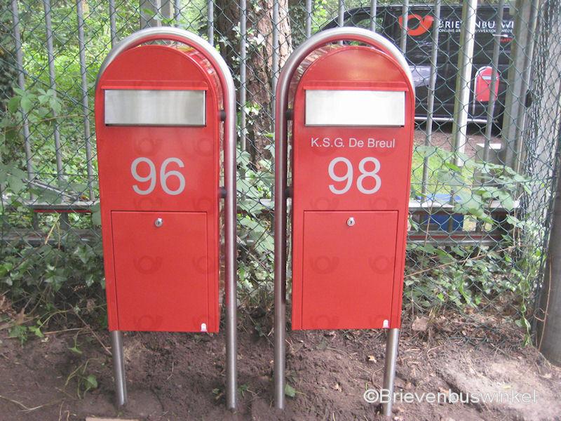 Bobi Jumbo Helderrood ral 3001 met RVS klep