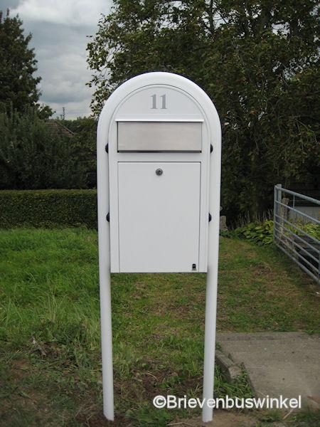 Bobi Grande Slim Wit ral 9016 met RVS klep