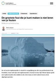 De grootste fout die je kunt maken is niet leren van je fouten - Platform O