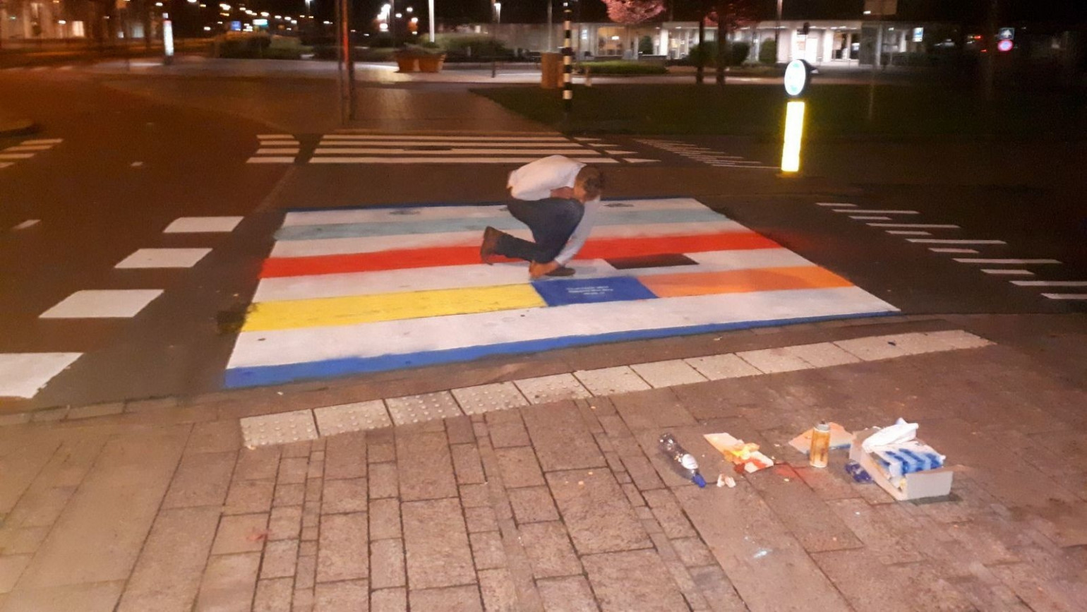 JOVD legt tijdelijk regenboogpad aan