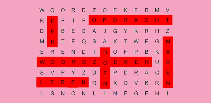 Een woordzoeker maken