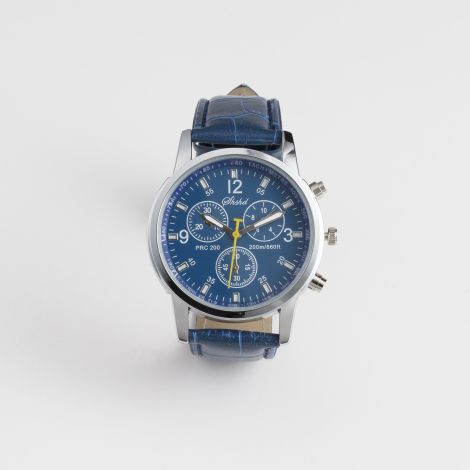 Herenhorloge met lederen band